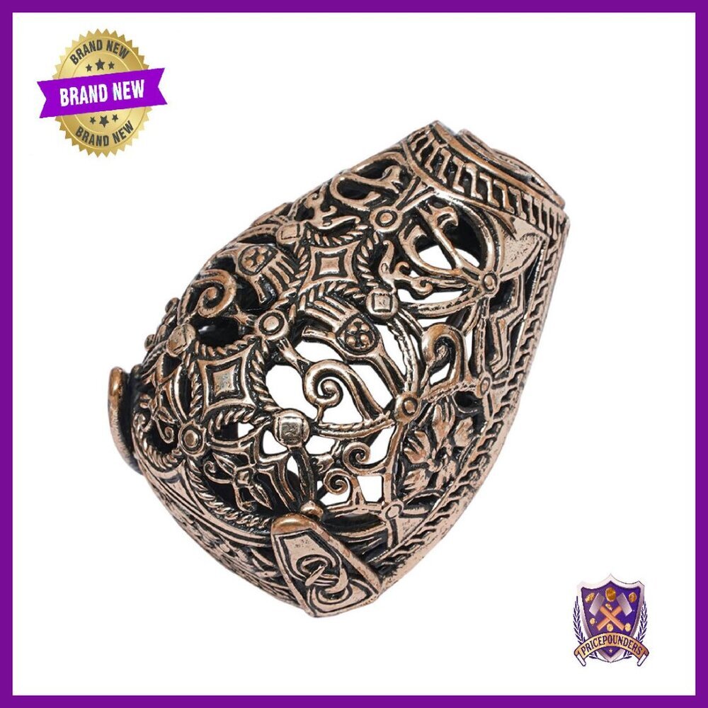 Viking Bronze Brooch Pin Norse Oval Cloak Fastener LARP Costume